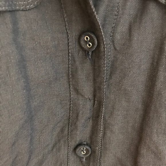 Walter Metallic Grey-Blue Shirt Dress Size 6, EUC! - Picture 3 of 7